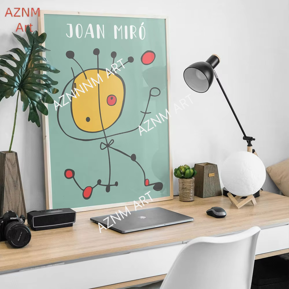 Geometric Wall Art - Joan Miro Abstract Art Vintage Posters
