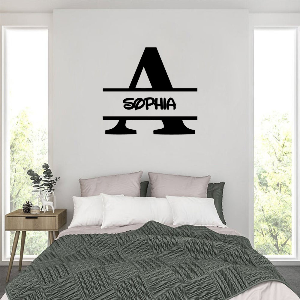 Home Decor Sticker - 1PC Fashion Letter A Personalized Text
