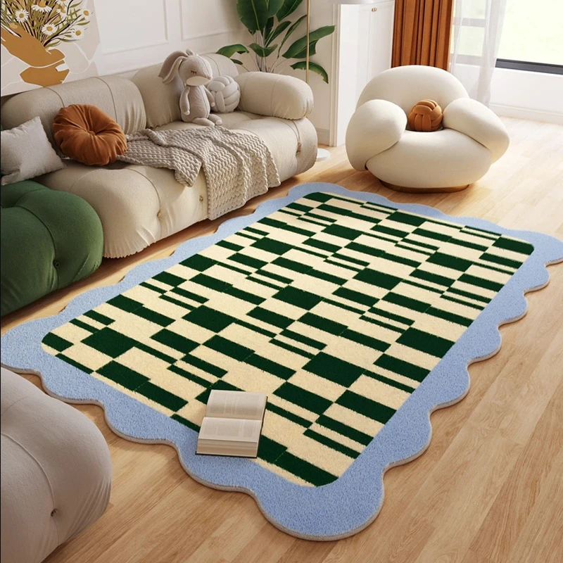 Home Decor Ig - Modern Plaid Carpets for Living Room