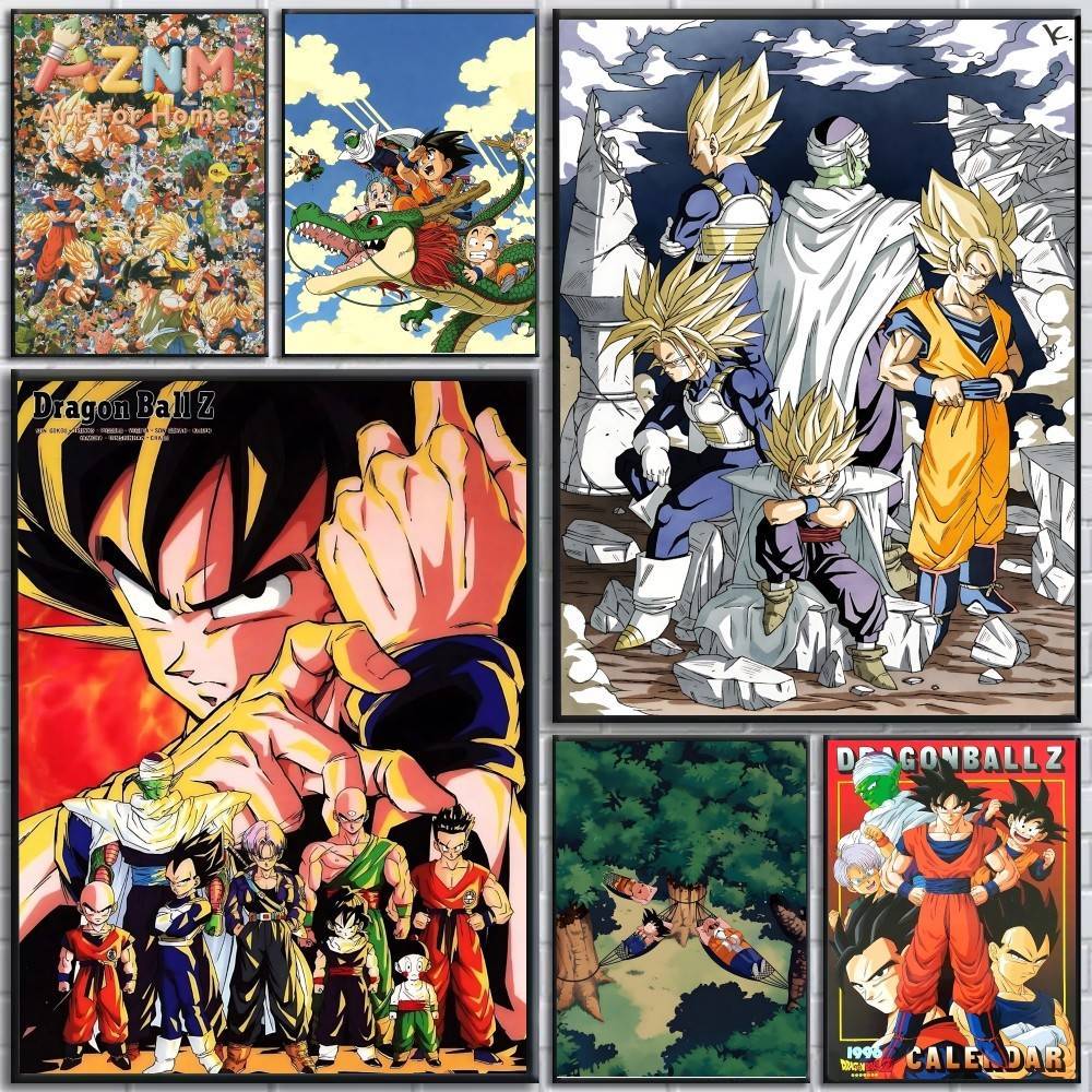 Geometric Wall Art - AZNM Dragon Ball Z Unframed Canvas
