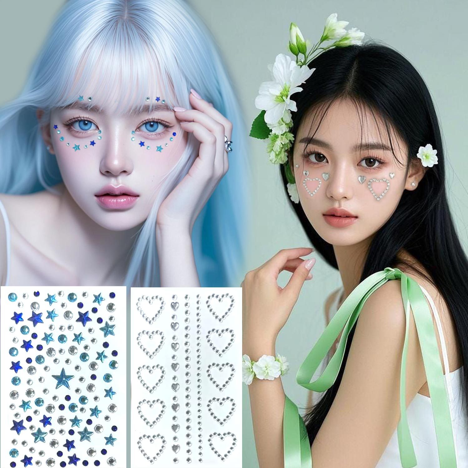 Home Decor Sticker - Star Diamond Stickers Acrylic Gem Rhinestone