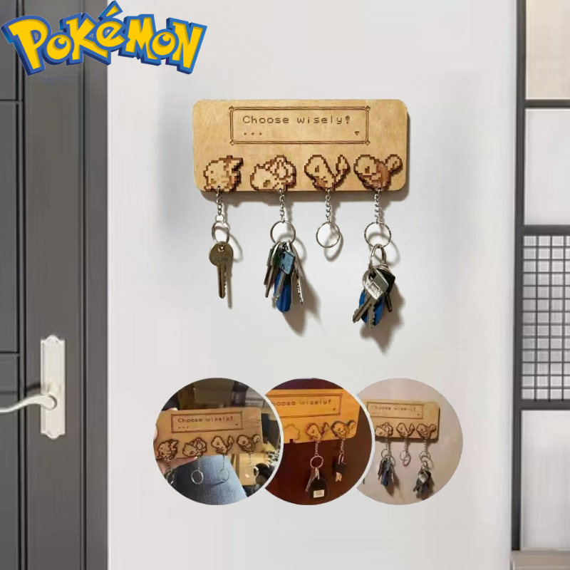 Home Decor Disney - Pokemon Anime Pikachu Wooden Key Hook