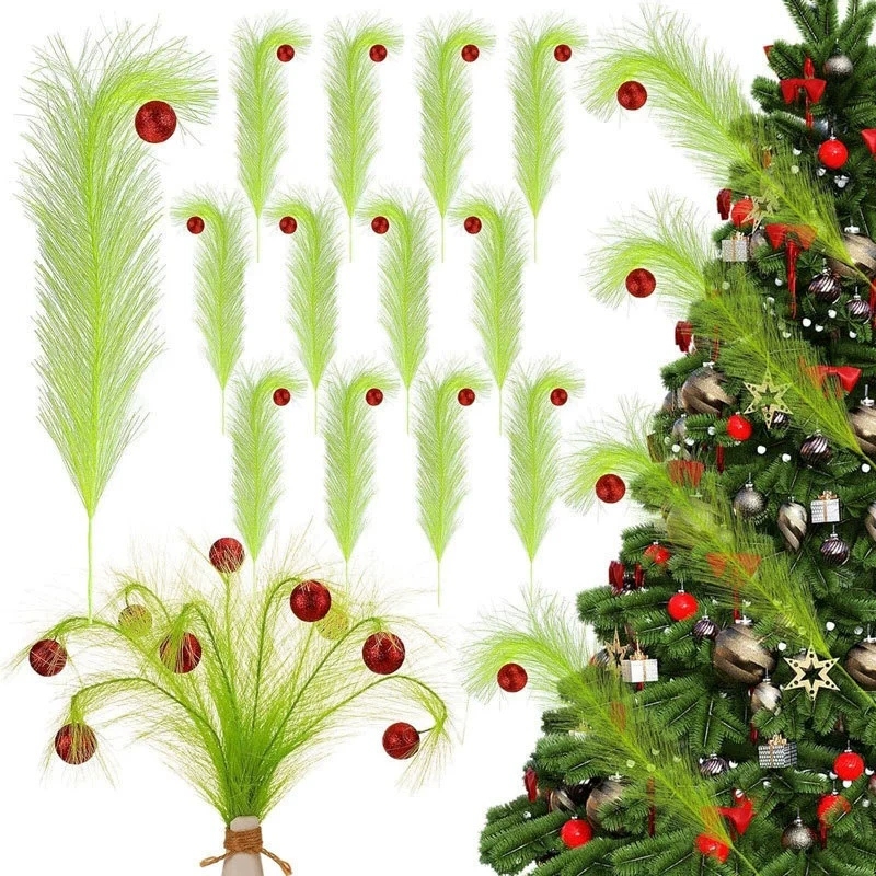 Christmas Twisted Green Branch - огляд і ціна Pampas Grass Decor