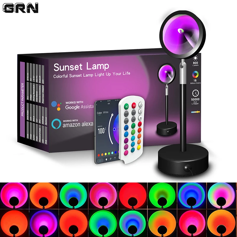Smart LED Sunset Lamp Colorful - огляд і ціна Home Decor Free App