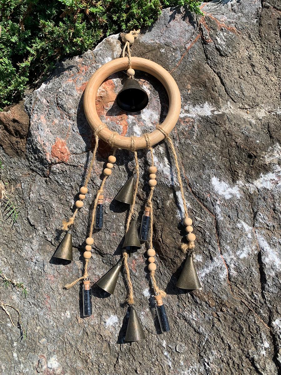 Wood Loop Wind Chime Hanging B - огляд і ціна Boho Wind Chimes