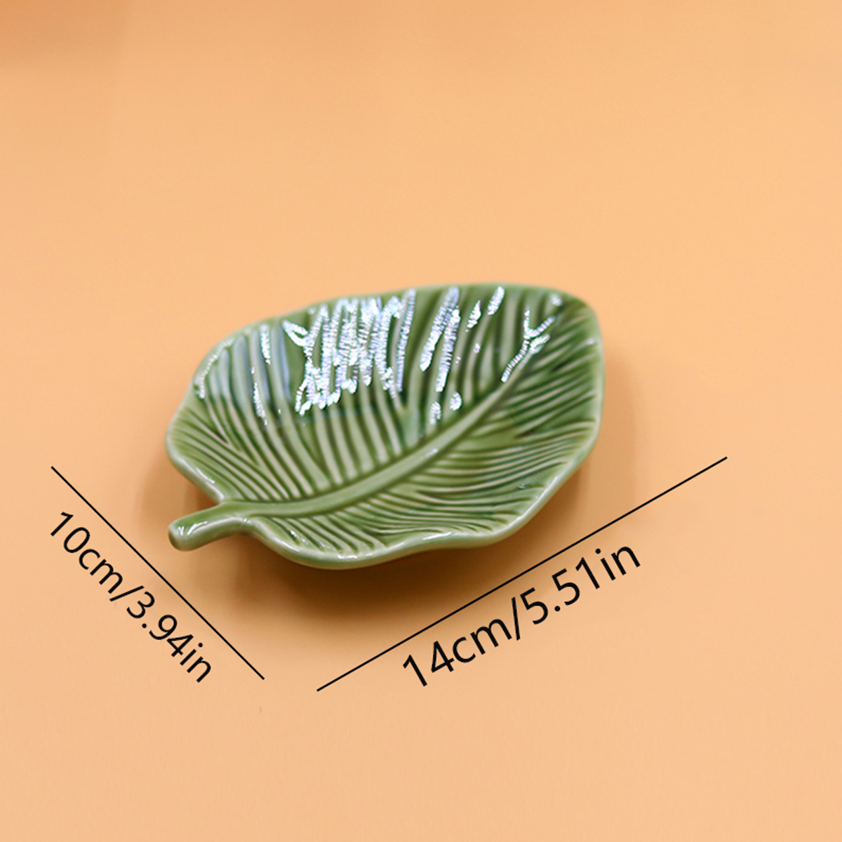 1Pcs Leaf-Shaped Jewelry Organ - огляд і ціна Ceramic Trinket Dish