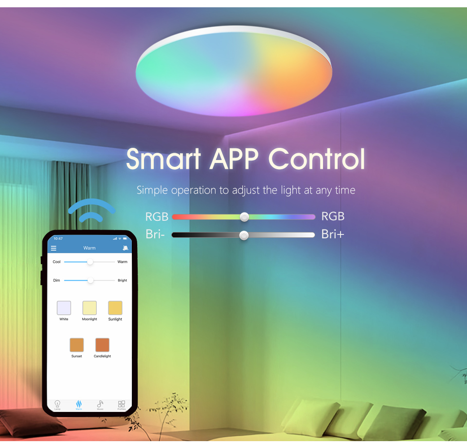 MARPOU Colorful RGB Ceiling La - огляд і ціна Home Decor Free App
