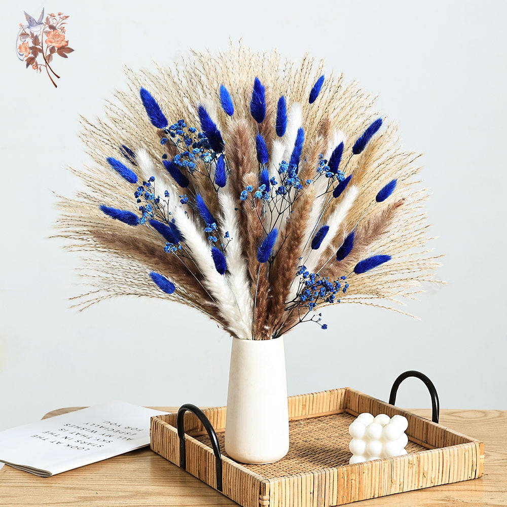 70 Stem Blue Fluffly Rabbit Ta - огляд і ціна Pampas Grass Decor
