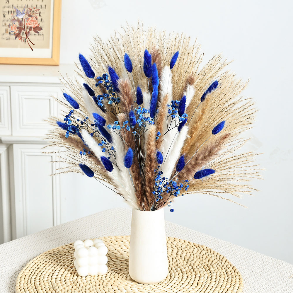 70 Stem Blue Fluffly Rabbit Ta - огляд і ціна Pampas Grass Decor
