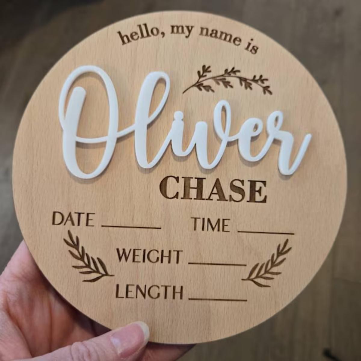 1Pc Custom Baby Announcement S - огляд і ціна Home Decor Ideas