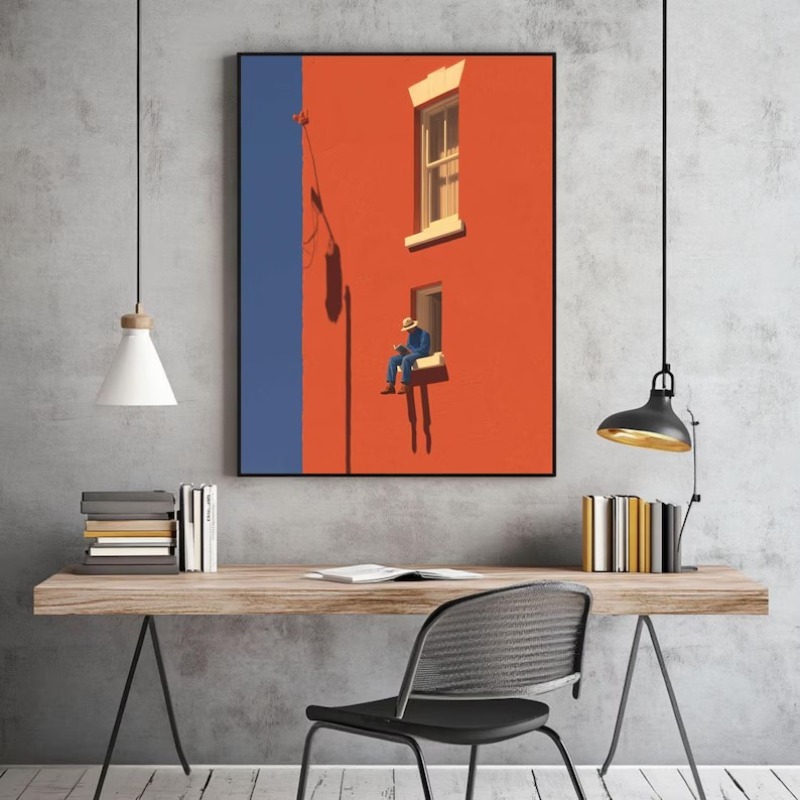 Vintage Minimalist Abstract Wa - огляд і ціна Home Decor Minimal
