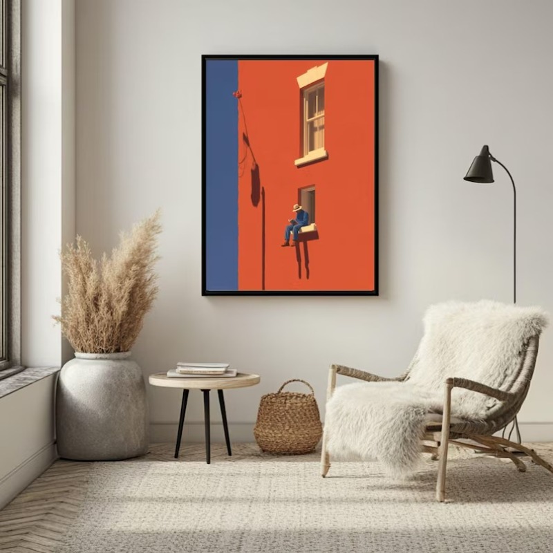 Vintage Minimalist Abstract Wa - огляд і ціна Home Decor Minimal