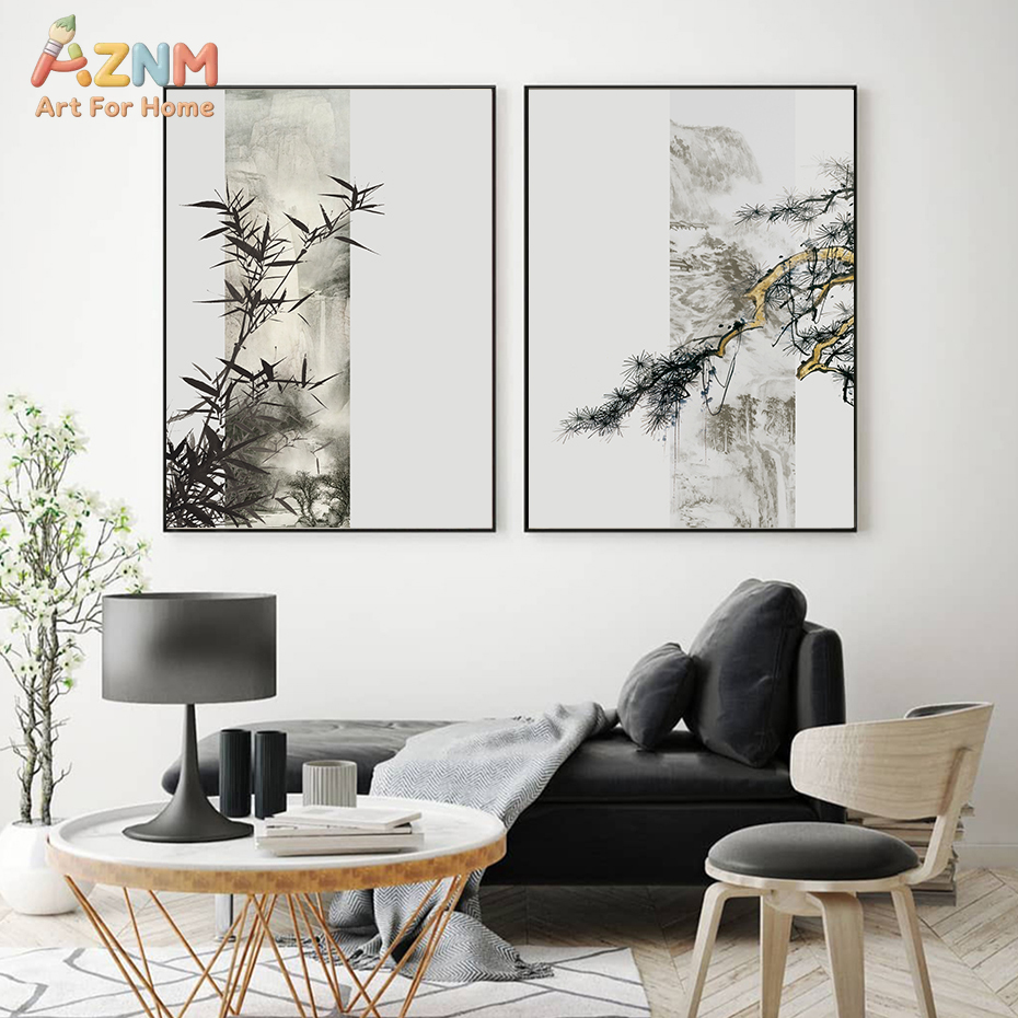 AZNM Chinese Ink Bamboo Pine M - огляд і ціна Home Decor Minimal