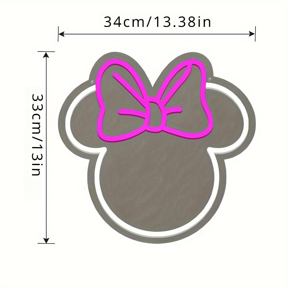 Disney Minnie Mouse LED Neon S - огляд і ціна Home Decor Disney