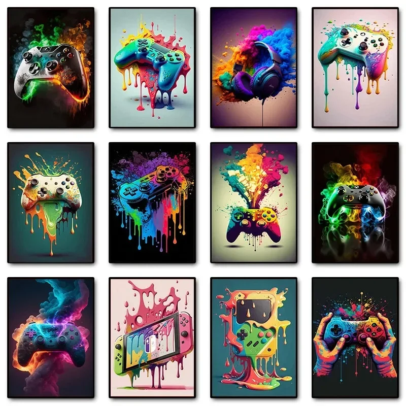 Colorful Pop Art Gamer Control - огляд і ціна Home Decor Minimal