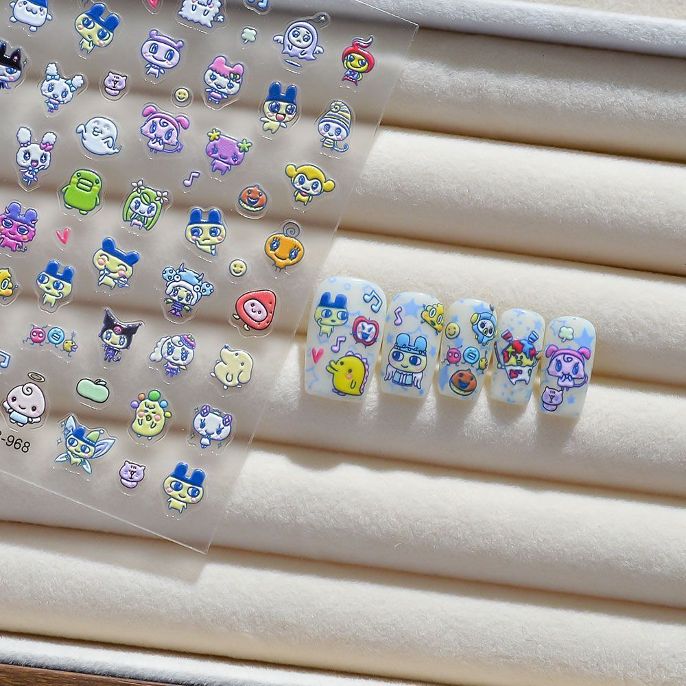 Tamagotchi Cartoon 3D Embossed - огляд і ціна Home Decor Sticker