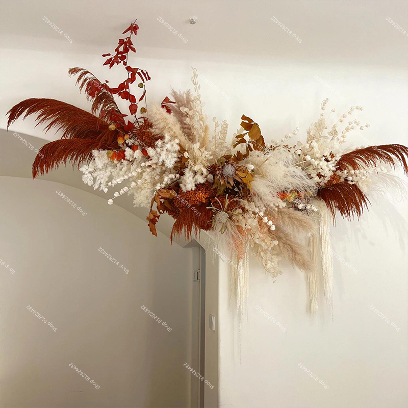 Pampas Grass Artificial Rose F - огляд і ціна Pampas Grass Decor