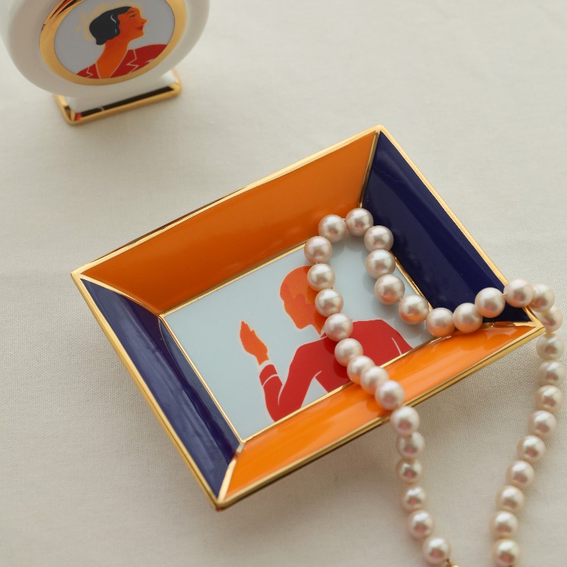 Art Deco style ceramic jewelry - огляд і ціна Ceramic Trinket Dish
