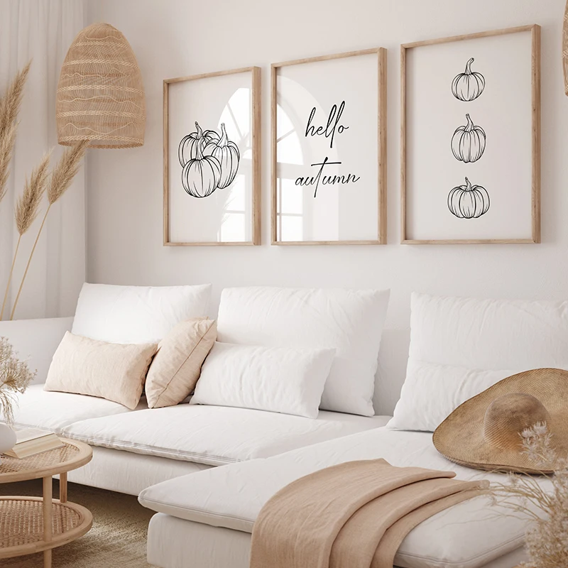 Set of 3 Pumpkin Minimalism Bl - огляд і ціна Home Decor Minimal