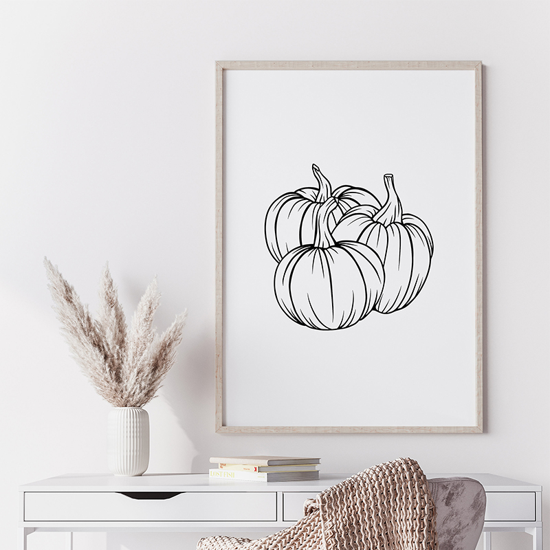 Set of 3 Pumpkin Minimalism Bl - огляд і ціна Home Decor Minimal
