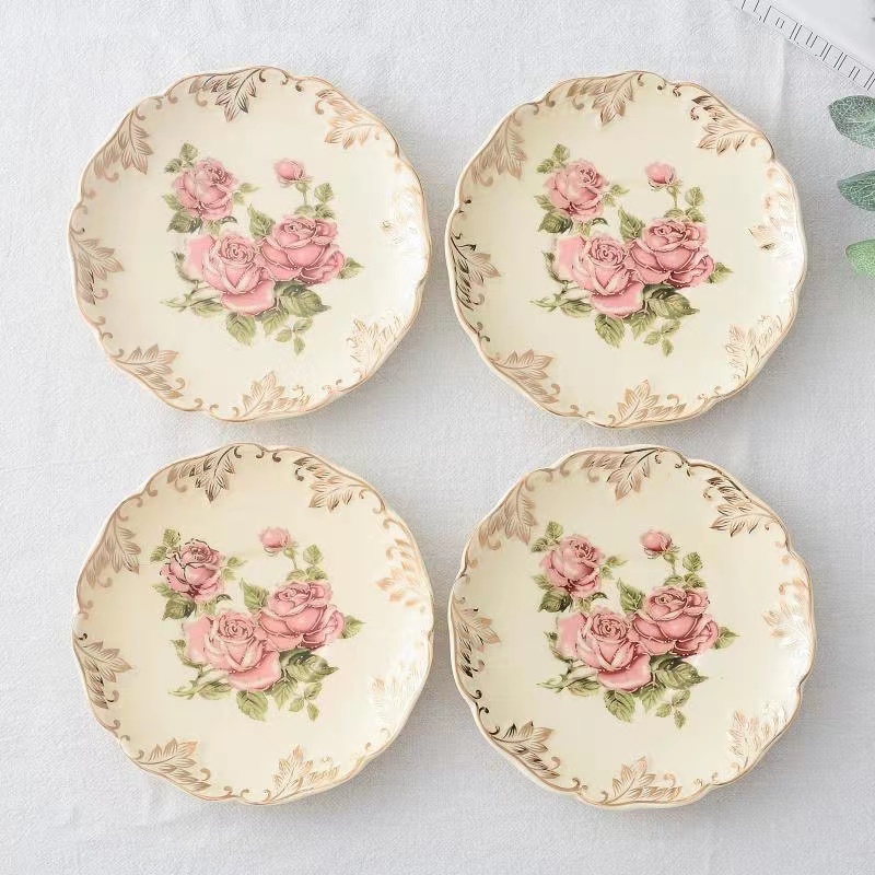 Rose Flower Hand Painted Coffe - огляд і ціна Ceramic Trinket Dish