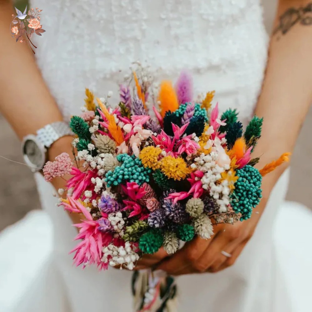 Colorful Dried Flowers Wedding - огляд і ціна Pampas Grass Decor