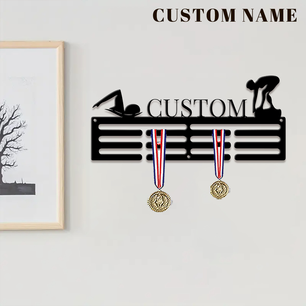 1pc Custom Swimming Metal Meda - огляд і ціна Home Decor Halloween