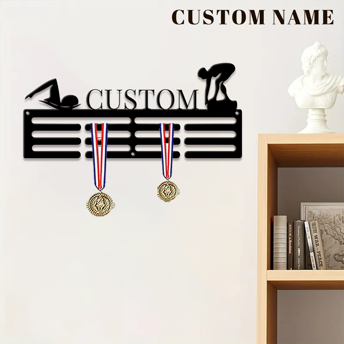 1pc Custom Swimming Metal Meda - огляд і ціна Home Decor Halloween