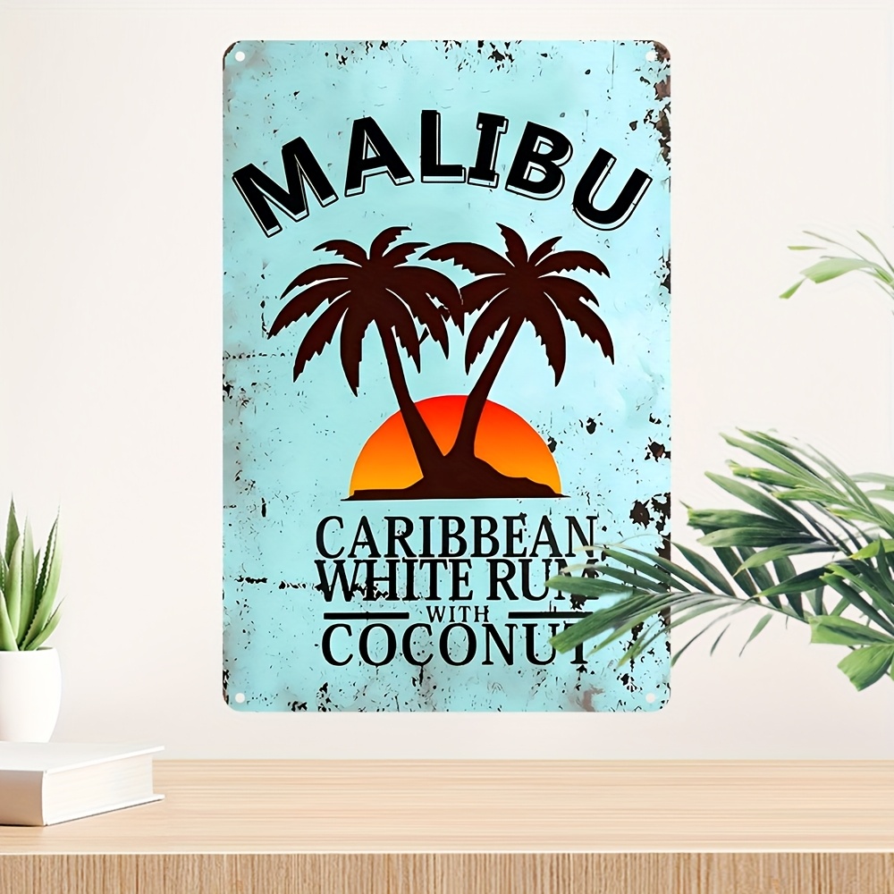 Vintage Malibu Coconut Rum Met - огляд і ціна Home Decor Theme