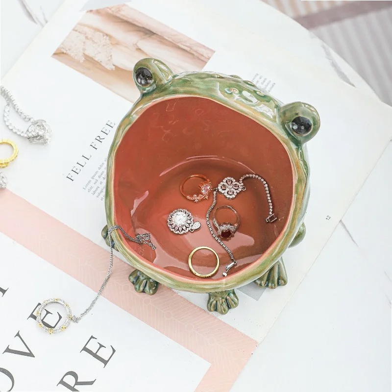 Ceramic Frog Jewelry Dish Big  - огляд і ціна Ceramic Trinket Dish