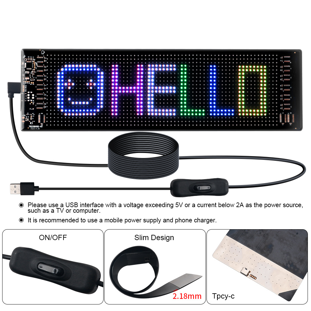 LED Matrix Pixel Panel Scrolli - огляд і ціна Home Decor Free App