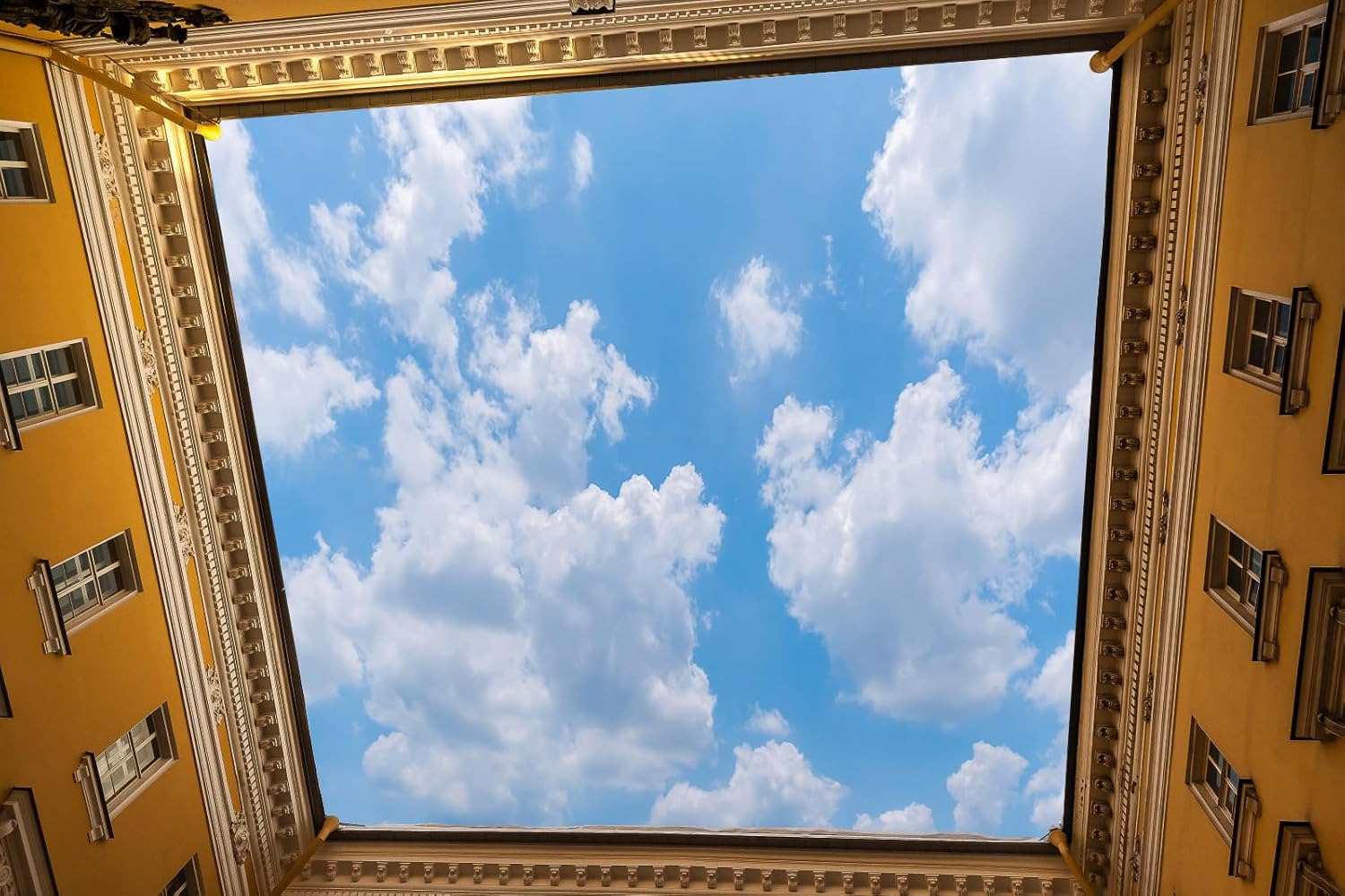 Vibrant Blue Sky Cloud Tapestr - огляд і ціна Home Decor Under 100