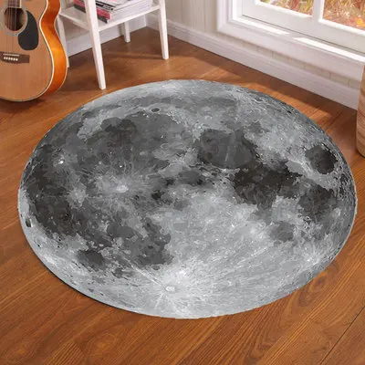 Galaxy Earth Moon Round Carpet - огляд і ціна Home Decor Under 100