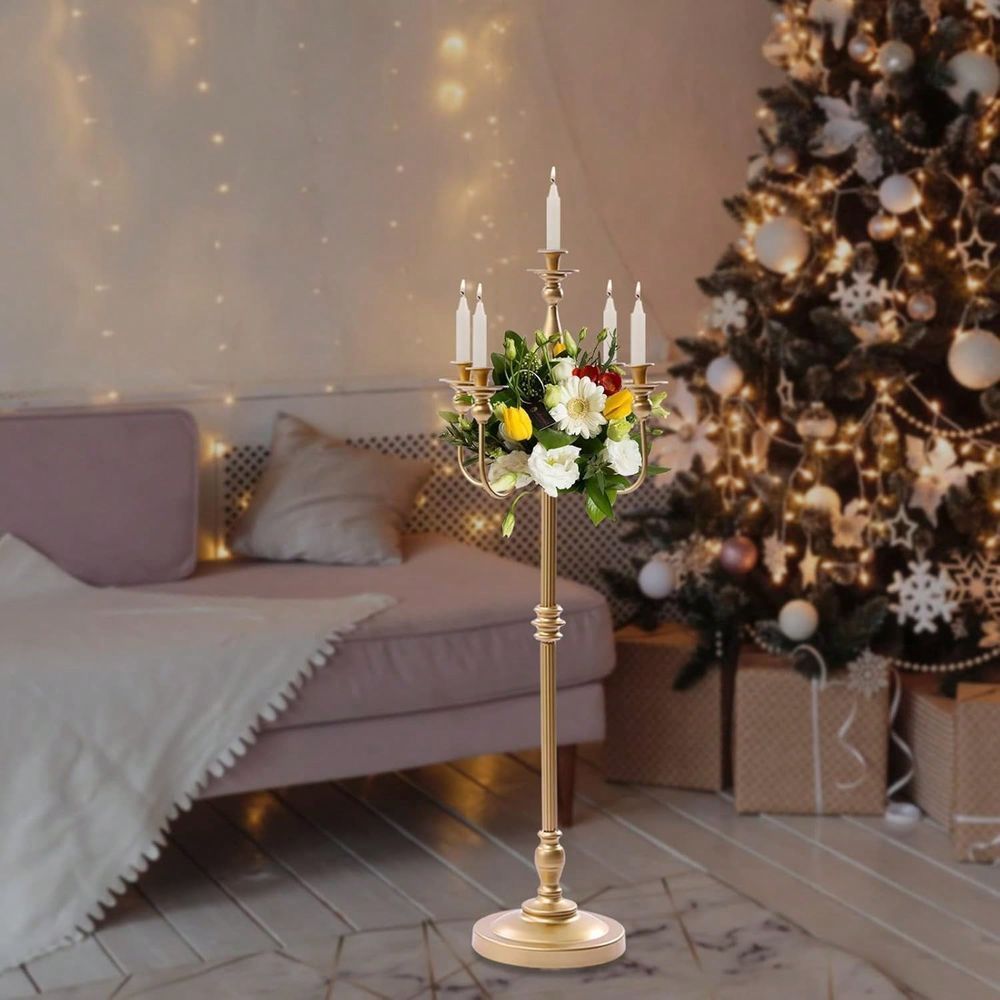 50 Inch 5 Arm Floor Candle Can - огляд і ціна Flooring Home Decor