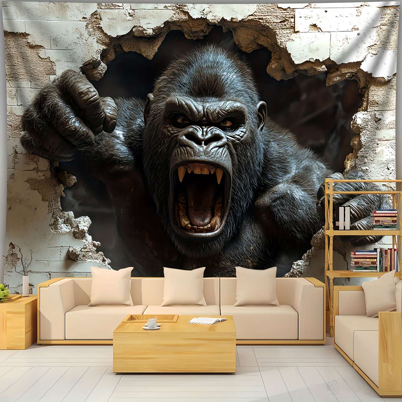 1pc 3D Dynamic Gorilla Wall Bu - огляд і ціна Home Decor Under 100