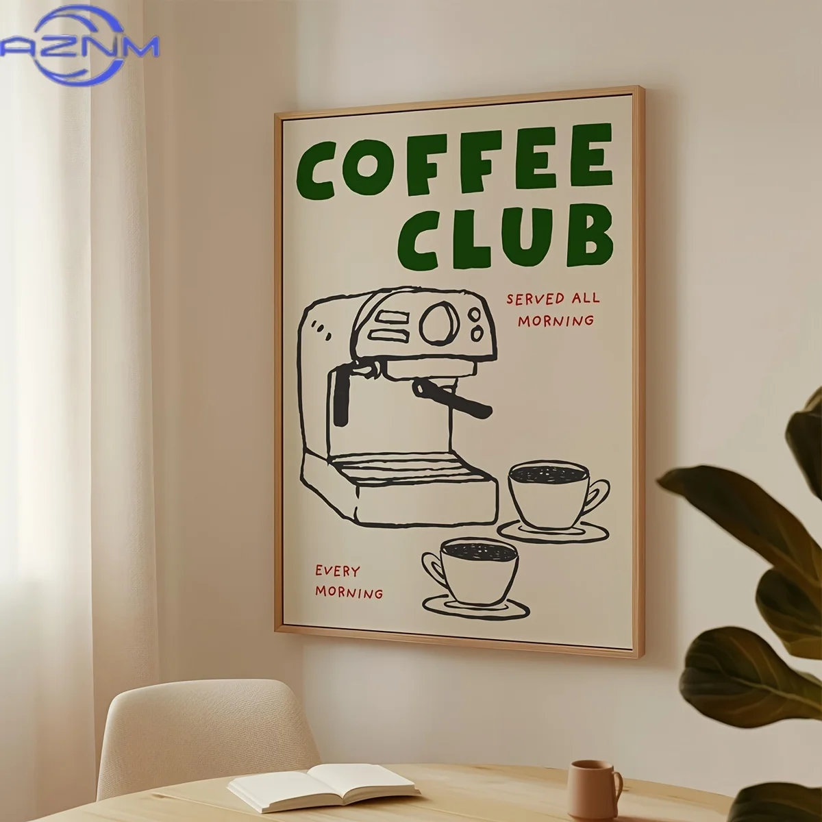 Cartoon Animal Text Art Coffee - огляд і ціна Home Decor Minimal