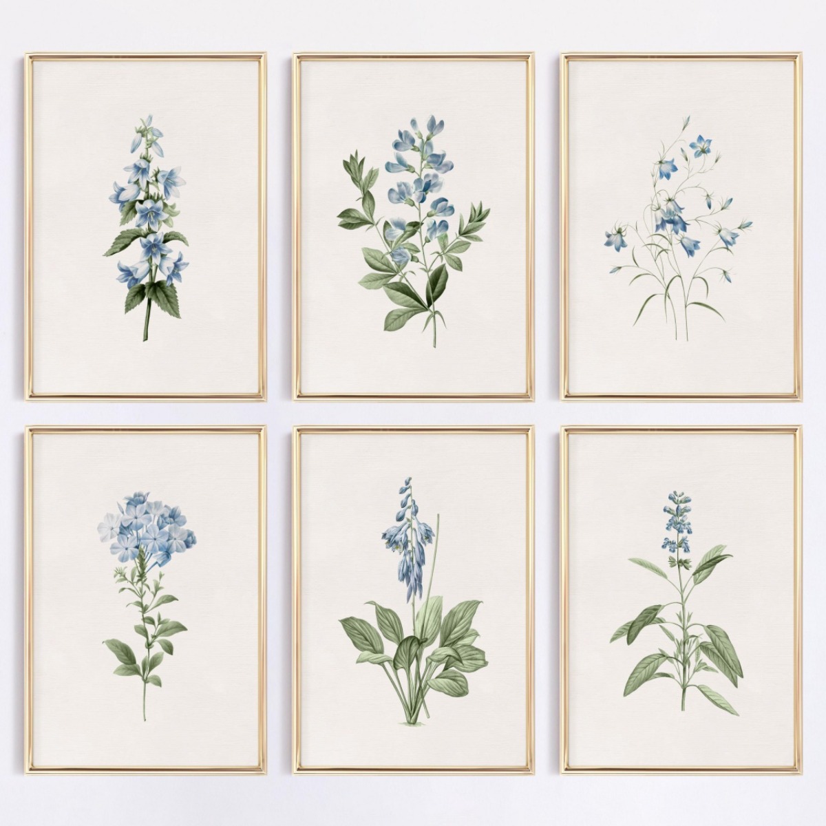 1pcs Blue Wildflower Botanical - огляд і ціна Home Decor Minimal