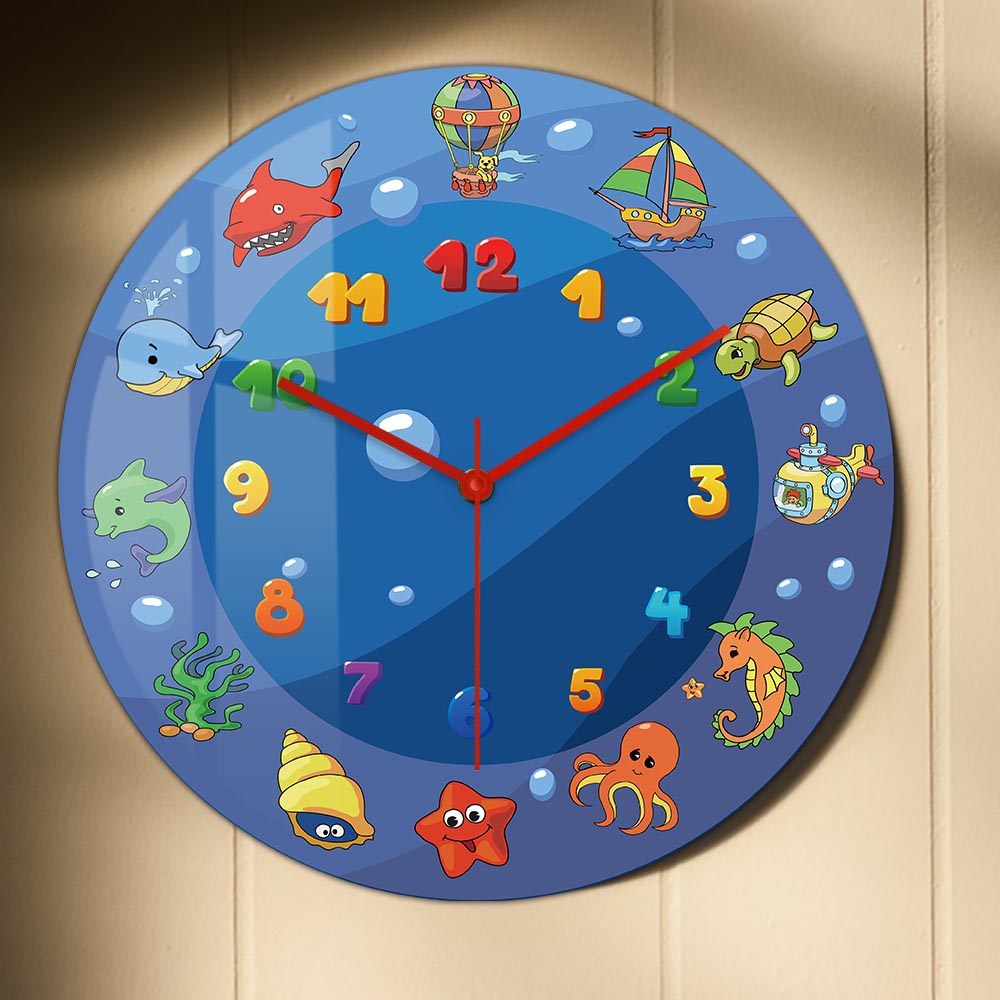 Cartoon Sea Animals Blue Wall  - огляд і ціна Home Decor Under 300