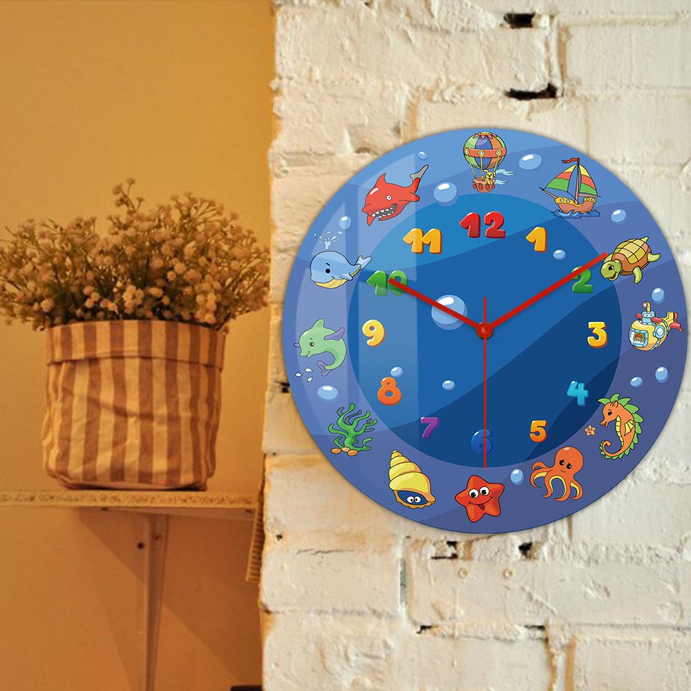 Cartoon Sea Animals Blue Wall  - огляд і ціна Home Decor Under 300