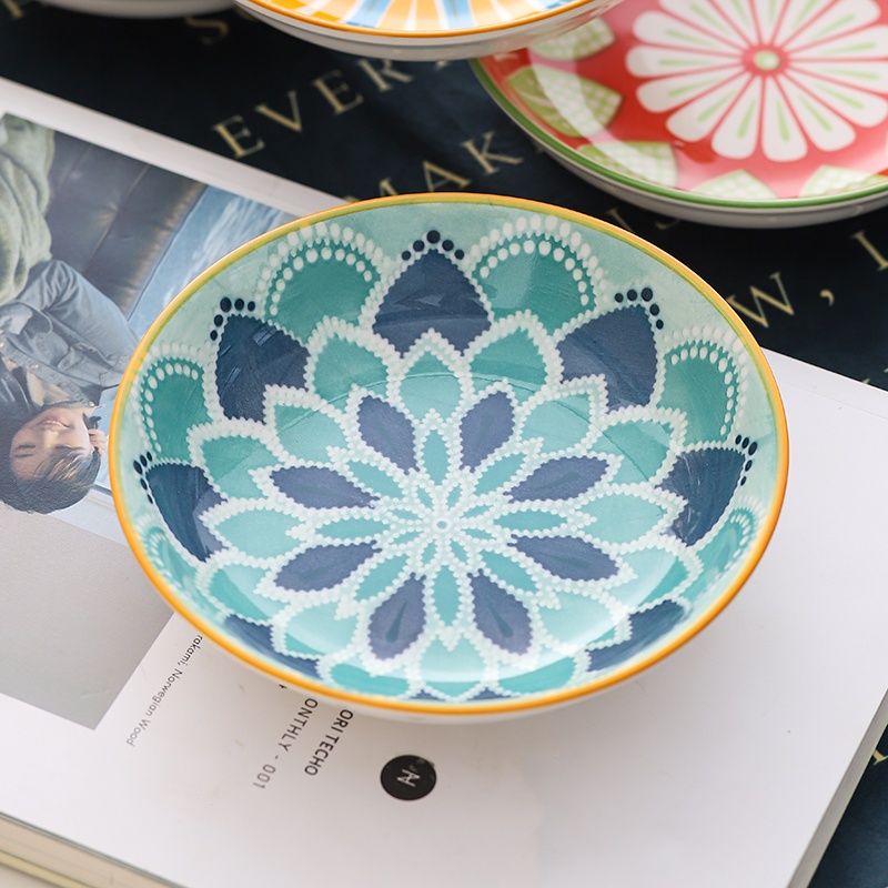4pc Bohemian Ceramic Plate - S - огляд і ціна Ceramic Trinket Dish