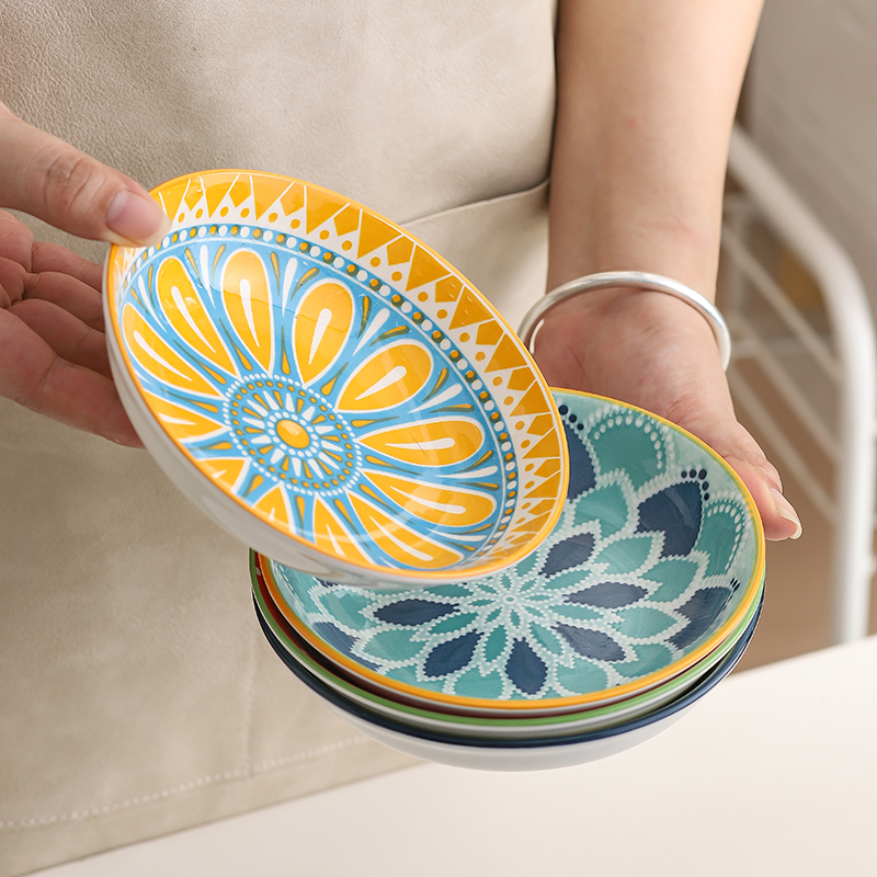4pc Bohemian Ceramic Plate - S - огляд і ціна Ceramic Trinket Dish