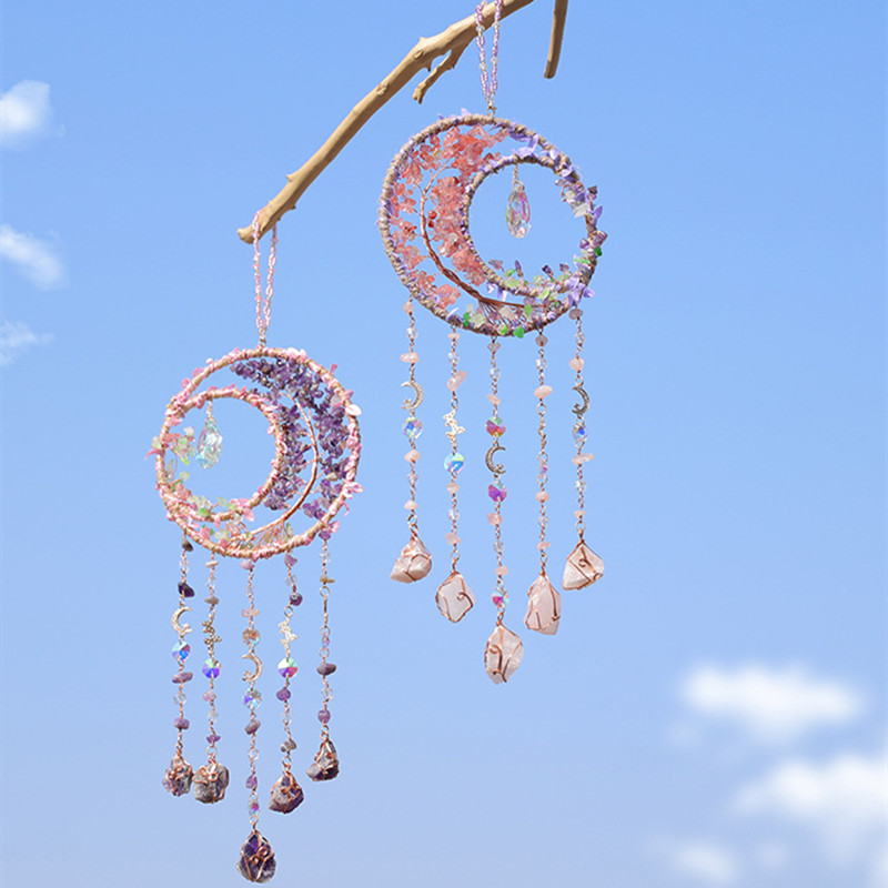 Crystal Purple Amethyst Quartz - огляд і ціна Boho Wind Chimes