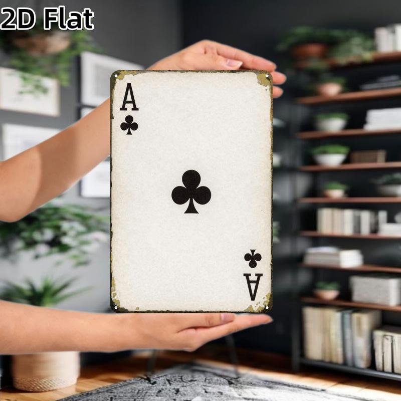 2D Metal Sign Black Spade A Ca - огляд і ціна Home Decor Minimalist Style
