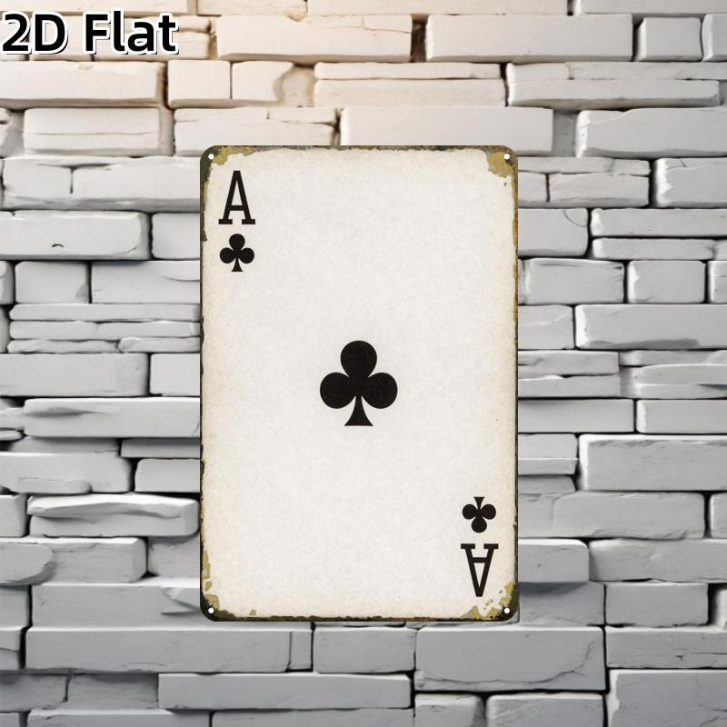 2D Metal Sign Black Spade A Ca - огляд і ціна Home Decor Minimalist Style