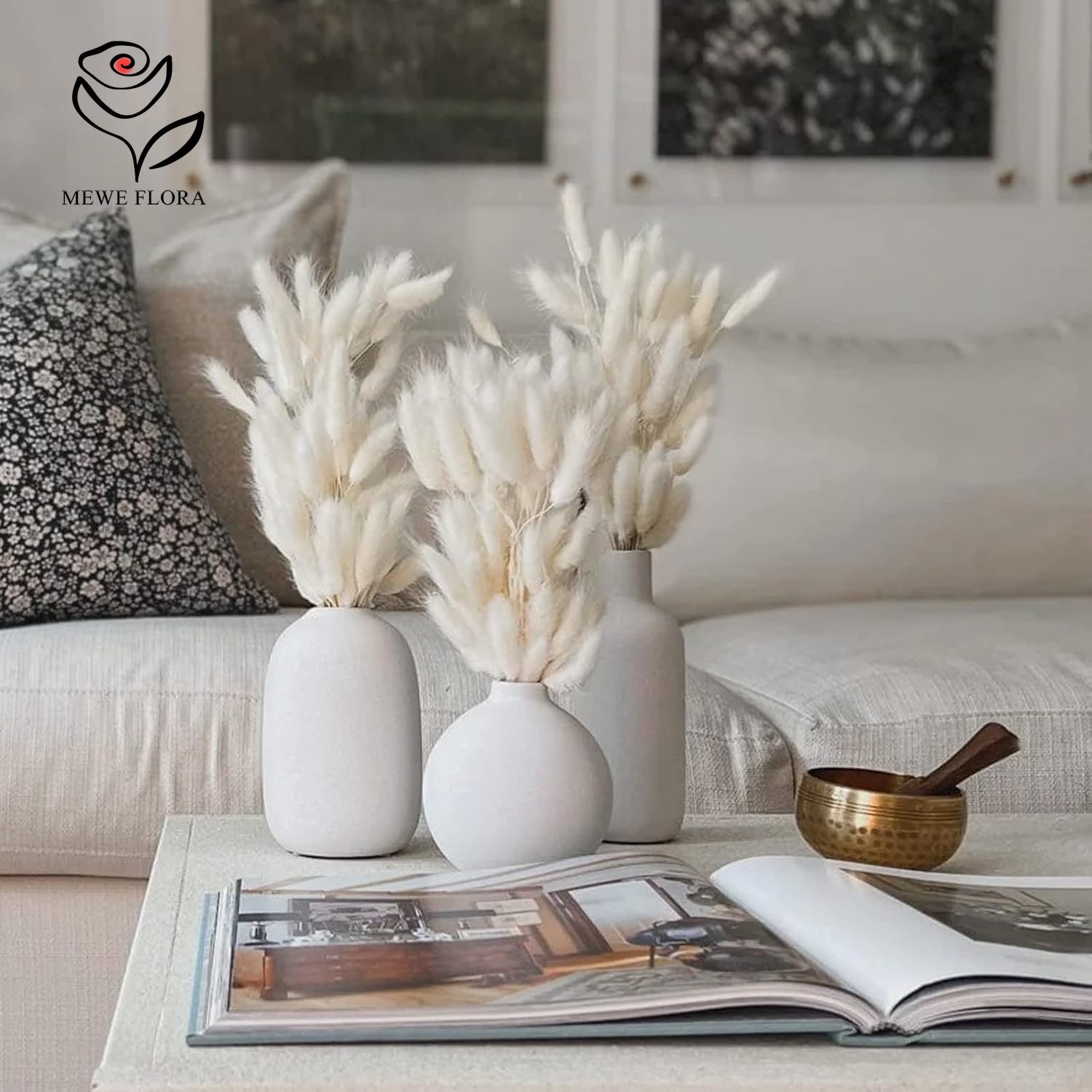150PCS White Natural Fluffy Ra - огляд і ціна Pampas Grass Decor